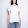 PINKO-T-shirt con Logo Ricamato Bianco-TRYME Shop