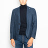 MANUEL RITZ-Giacca Nuvola in Lana Mélange Blu-TRYME Shop