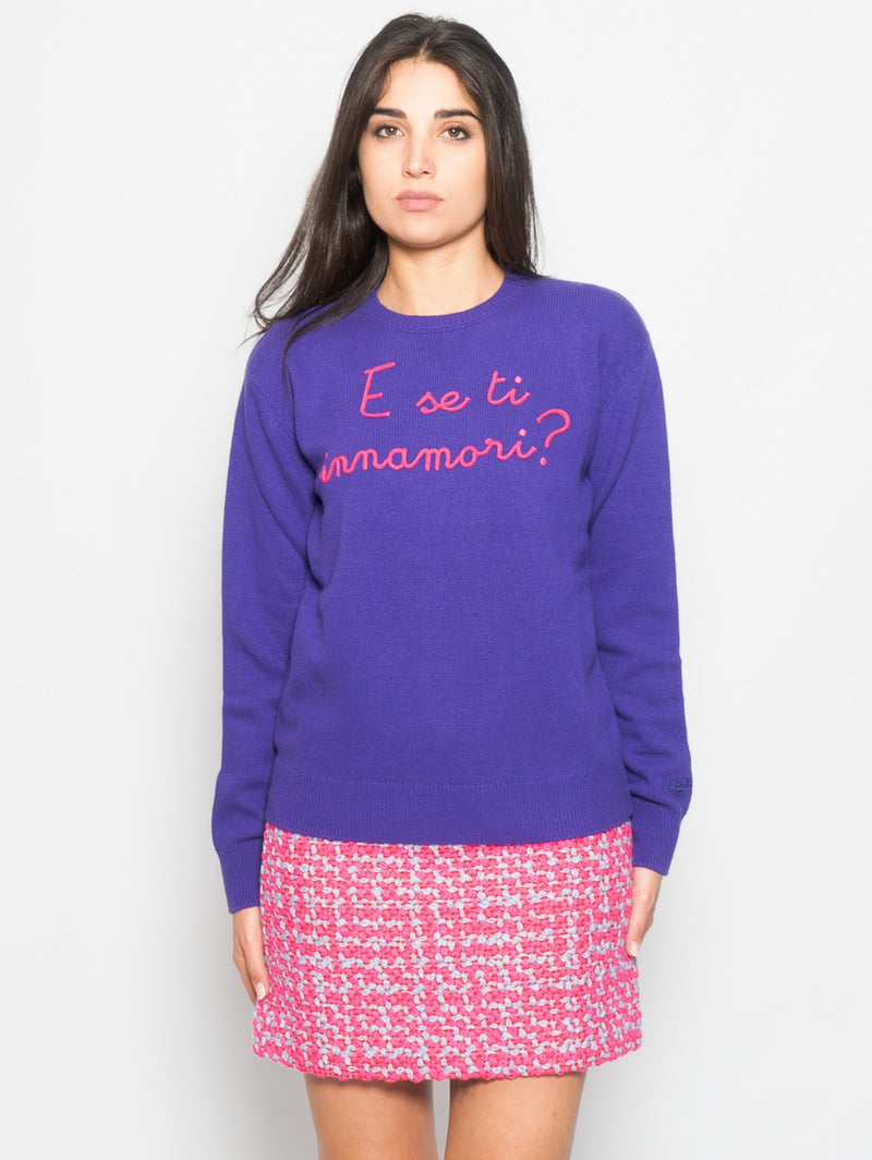 MC2 SAINT BARTH-Maglia Girocollo New Queen Viola-TRYME Shop