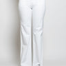 P.A.R.O.S.H.-Pantaloni a Zampa Bull Denim Cinque Tasche Bianco-TRYME Shop