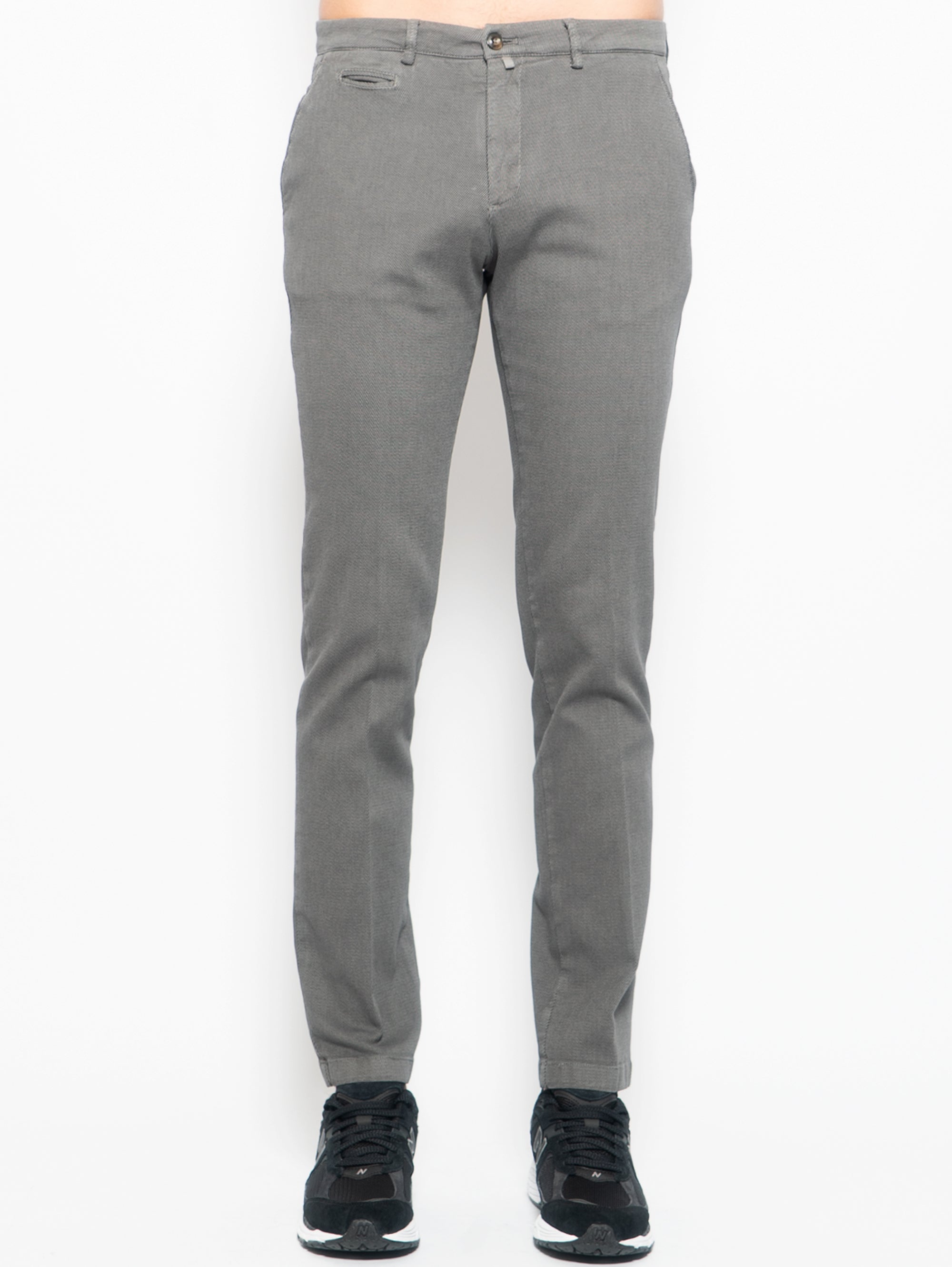 BRIGLIA 1949-Pantaloni Chino in Cotone Armaturato Salvia-TRYME Shop