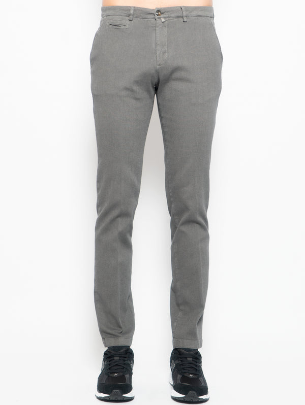 BRIGLIA 1949-Pantaloni Chino in Cotone Armaturato Salvia-TRYME Shop
