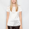 MAX MARA LEISURE-Blusa in Seta Elasticizzata Bianco-TRYME Shop