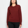 MAX MARA LEISURE-Maglia Girocollo stile Boxy Mattone-TRYME Shop