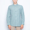 RALPH LAUREN-Camicia a Quadretti Bianco/Verde-TRYME Shop