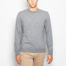 ALPHA STUDIO-Maglia Girocollo Taglio Felpa Grigio-TRYME Shop