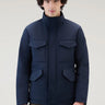 WOOLRICH-Giacca Field in Membrana Softshell Blu-TRYME Shop