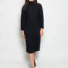 MAX MARA LEISURE-Abito Longuette a Coste Blu-TRYME Shop