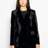 P.A.R.O.S.H.-Giacca Doppio Petto in Velluto Nero-TRYME Shop