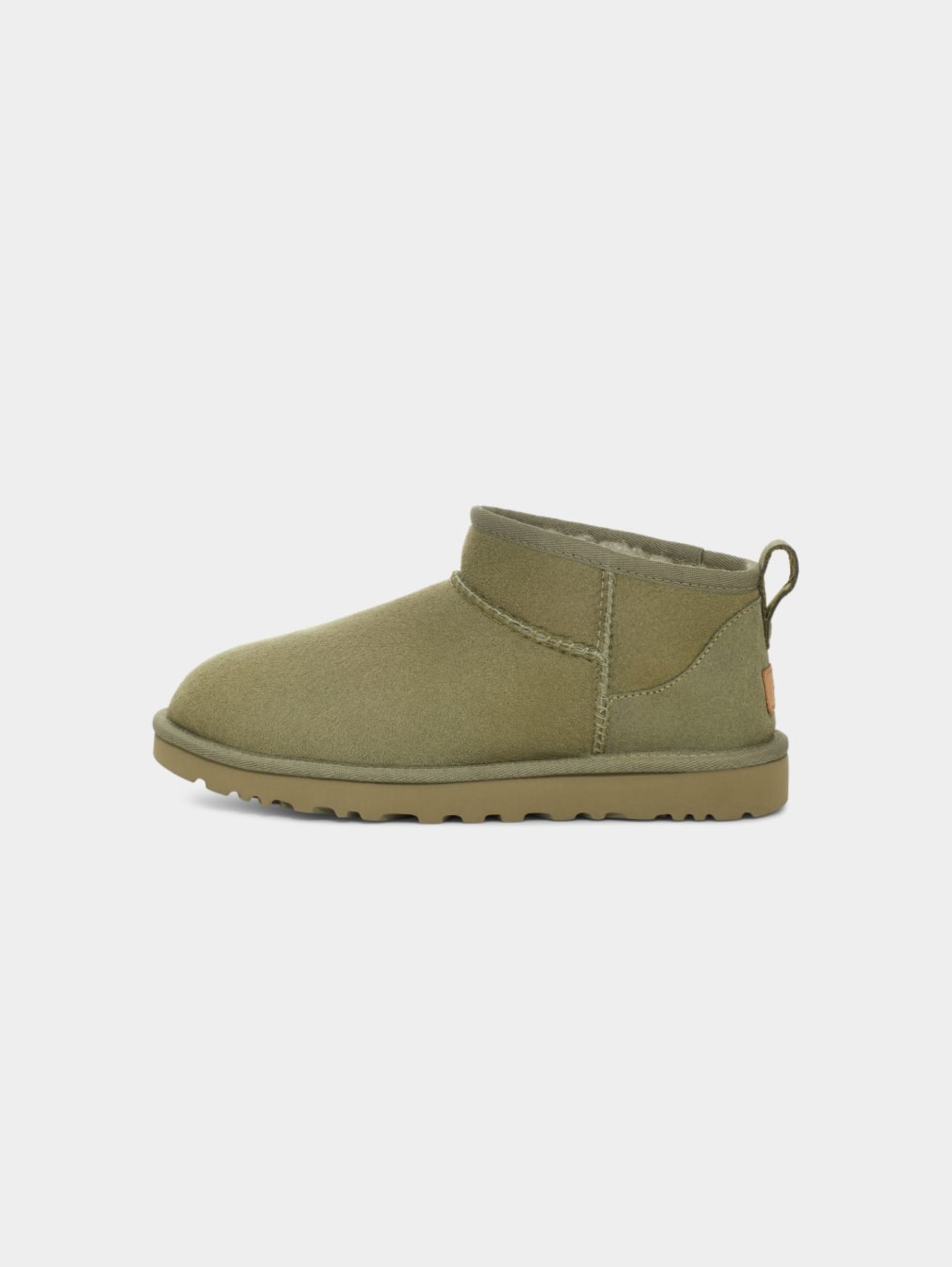 UGG-Stivaletti in Montone Ultra Mini Classic da Donna Verde-TRYME Shop