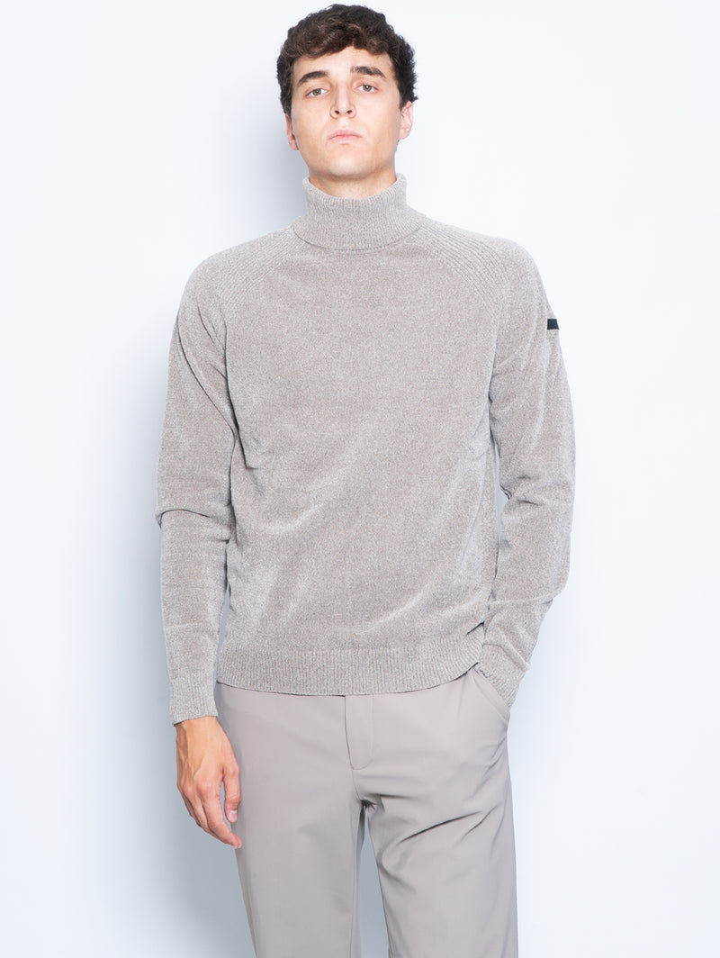 RRD-Dolcevita in Techno Ciniglia e Manica Raglan Tortora-TRYME Shop
