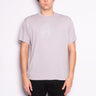 STONE ISLAND-T-shirt Tinta in Capo con Logo Riflettente Grigio-TRYME Shop