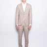 PAOLONI-Completo in Lana Fiammata Stretch Beige-TRYME Shop