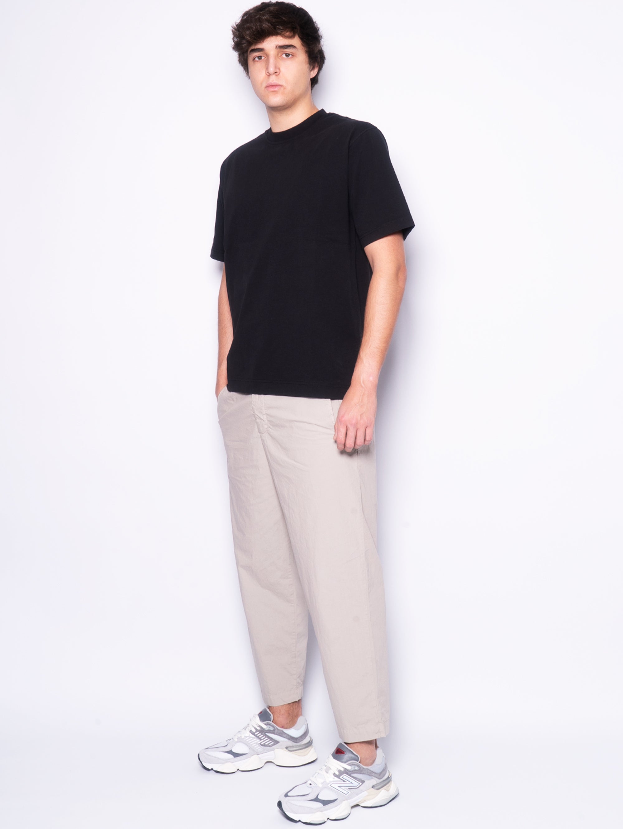 Relaxed jogger trousers in Ameo Sasso cotton