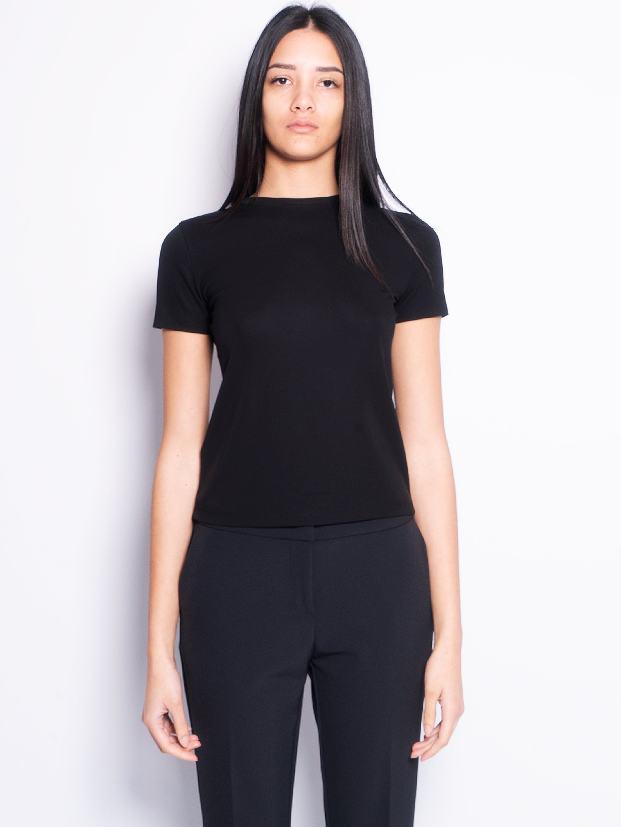 PINKO-T-shirt Manica Corta Interlock Nero-TRYME Shop