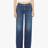 MOTHER-Jeans Vita Bassa e Gamba Larga Superior Blu Scuro-TRYME Shop