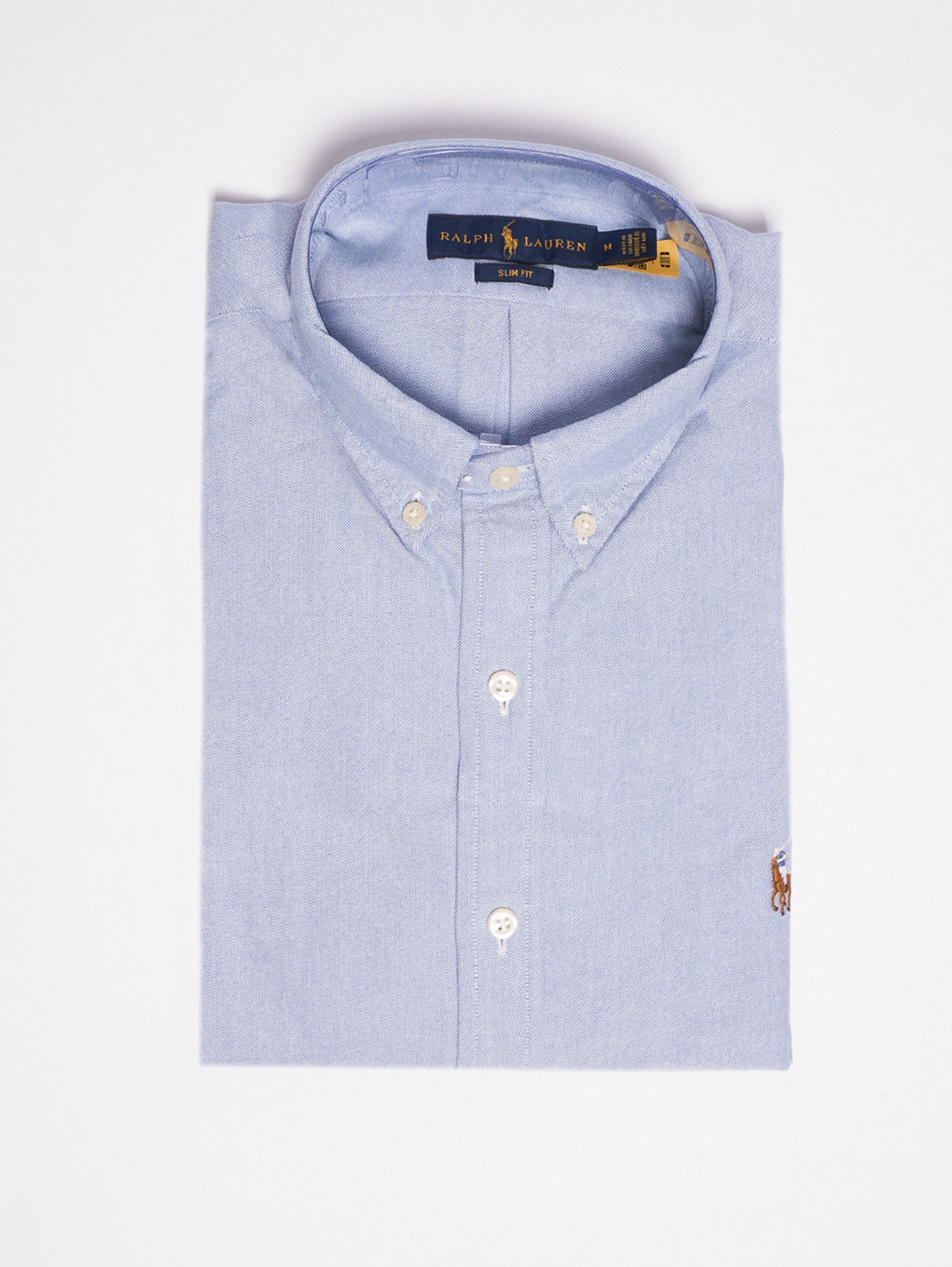 Camicia Oxford Slim Fit Blu