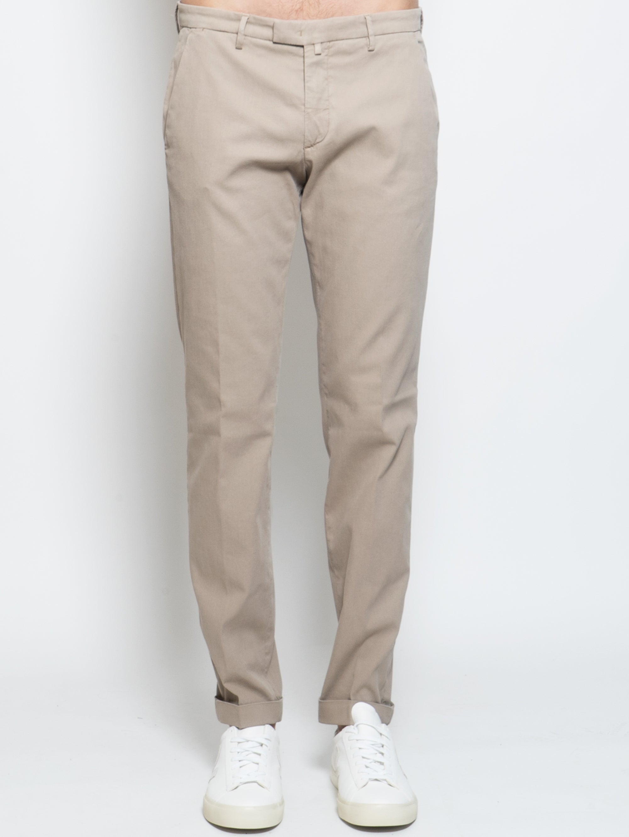 BRIGLIA 1949-Pantaloni in Armaturato Tortora-TRYME Shop