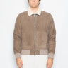 VOLFAGLI-Bomber in Shearling Taupe-TRYME Shop