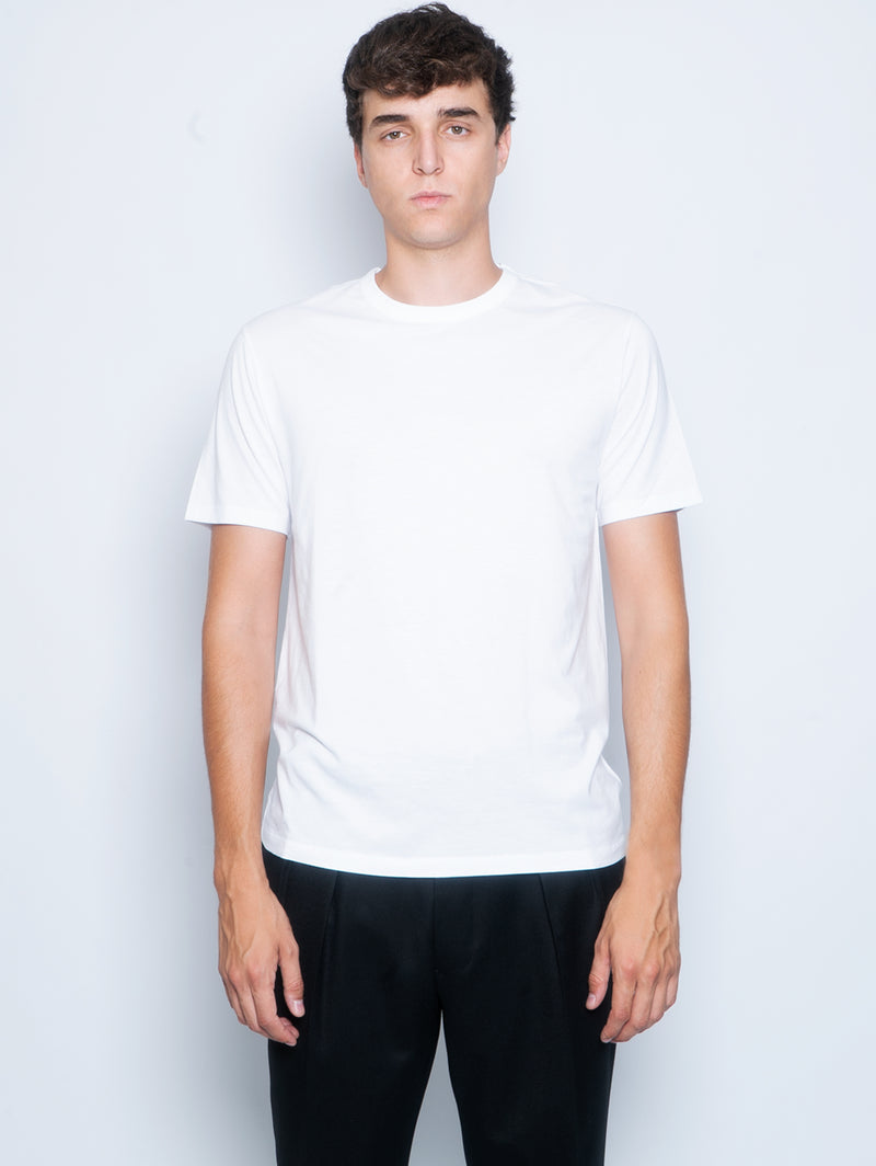 OFFICINE GÉNÉRALE-T-shirt in Cotone Tencel Bianco-TRYME Shop