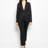 KILTIE-Giacca un Petto in Punto Stoffa Nero-TRYME Shop