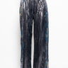 SABINA MUSÁYEV-Pantaloni In Laminato Plissé Metallo Brunito-TRYME Shop