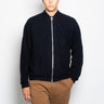 BARENA VENEZIA-Bomber in Maglia Tofolo Blu-TRYME Shop