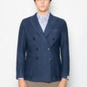 PAOLONI-Giacca Doppiopetto Blu Melangè-TRYME Shop