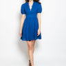 PINKO-Abito Corto Sangallo Blu-TRYME Shop