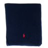 RALPH LAUREN-Sciarpa con Lavorazione a Coste Blu-TRYME Shop