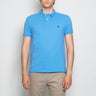 RALPH LAUREN-Polo in Piqué Slim Fit Celeste-TRYME Shop