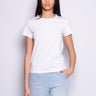 PINKO-T-shirt con Stampa Mini Logo Bianco-TRYME Shop