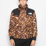 THE NORTH FACE-Giacca con Cappuccio Retro Mountain Stampa Marrone-TRYME Shop