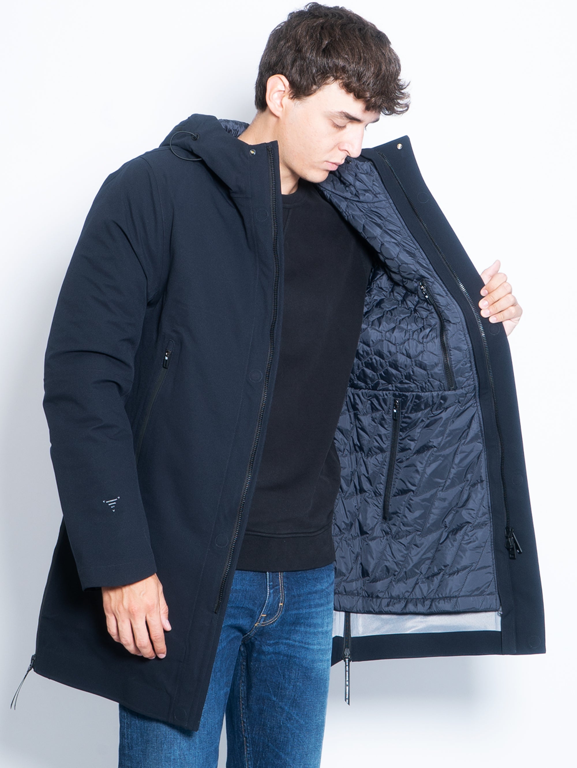 Parka Three in One Planck Herren Schwarz