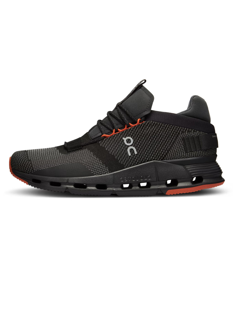 ON RUNNING-Sneakers alta Cloudnova Nero/Rosso-TRYME Shop