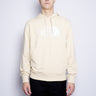 THE NORTH FACE-Felpa con Cappuccio e Logo Ricamato Ghiaia-TRYME Shop