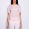 P.A.R.O.S.H.-Maglia in Misto Lana con Maniche Corte Fior di Pesco-TRYME Shop