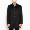 PALTò-Cappotto Monopetto in Double Alfredo Nero-TRYME Shop