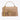 PINKO-Borsa in Nappa con Motivo Chevron Biscotto Zenzero-TRYME Shop