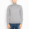 ALPHA STUDIO-Maglia Collo Alto in Merinos Grigio-TRYME Shop