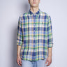 RALPH LAUREN-Camicia in Madras in Lino Multicolor-TRYME Shop