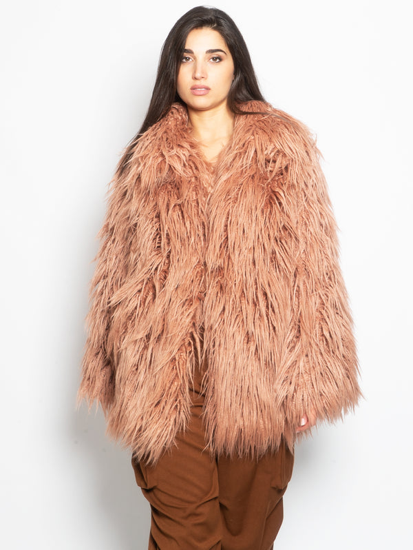 ANIYE BY-Eco Pelliccia a Pelo Lungo Buffy Rosa-TRYME Shop