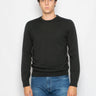 ALPHA STUDIO-Maglia Girocollo in Lana Verde-TRYME Shop