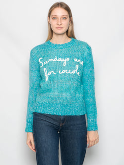 MC2 SAINT BARTH-Maglia Girocollo New Queen Soft in Mohair Celeste-TRYME Shop