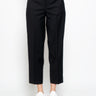 BRIGLIA 1949-Pantaloni Vita Alta in Cotone Nero-TRYME Shop