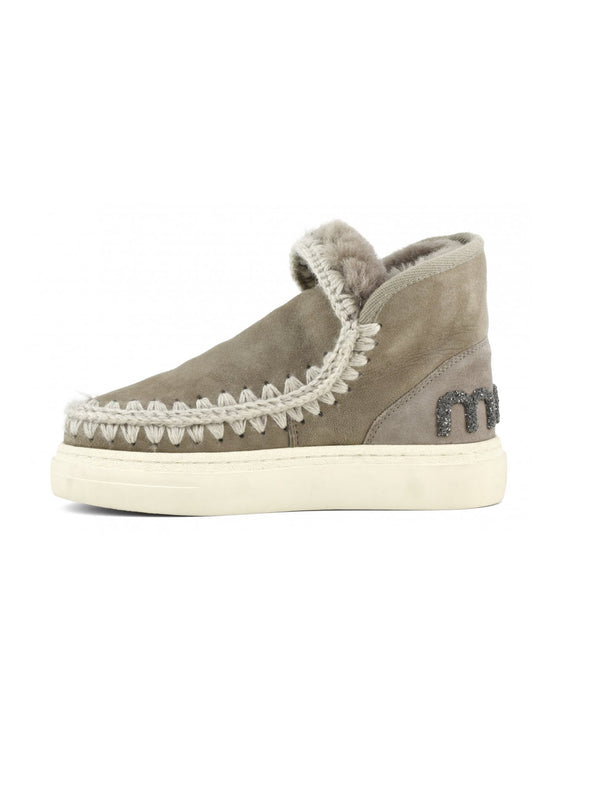 MOU-Stivaletto in Montone Sneakers Bold Glitter Grigio-TRYME Shop
