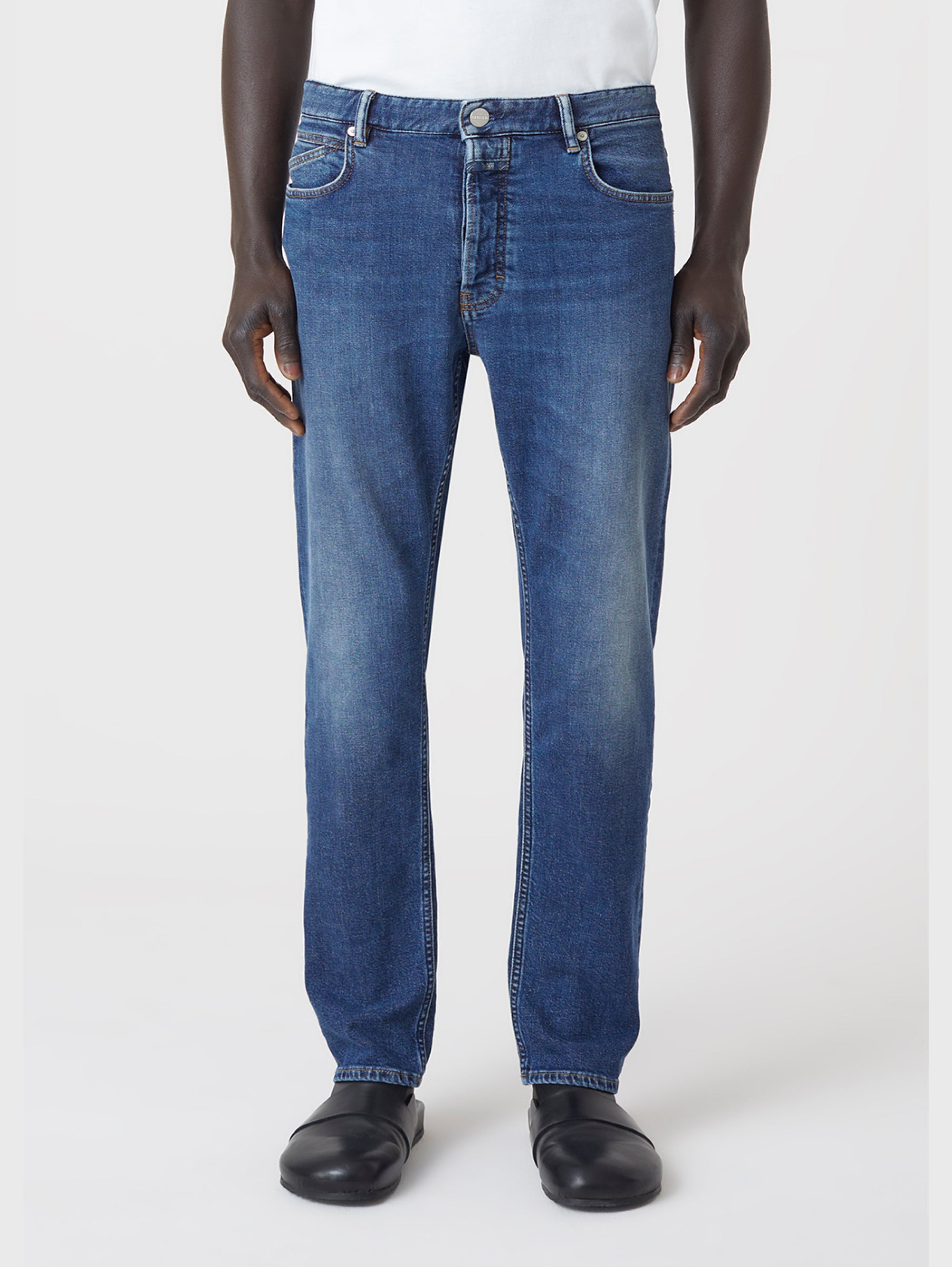 CLOSED-Jeans Slim Oakland Blu Medio-TRYME Shop