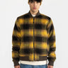 REVOLUTION-Bomber in Pile a Quadri Giallo Scuro-TRYME Shop