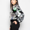 SABINA MUSÁYEV-Bomber in Velluto con Paillettes Nero-TRYME Shop