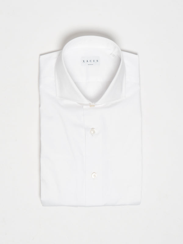 XACUS-Camicia in Cotone Bianco-TRYME Shop